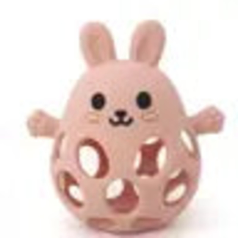 3D Funny Bunny Teether Pink